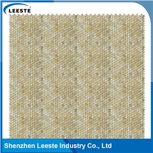 Factory Offered Penny Round 3/8 Thickness Honed Yellow Mosaic Tiles