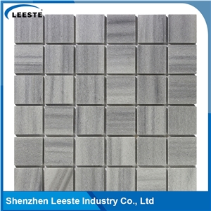 Grey Color Marmara Square Honed Marble Mosaic