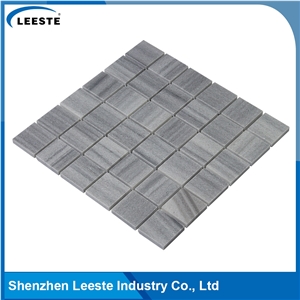 Grey Color Marmara Square Honed Marble Mosaic