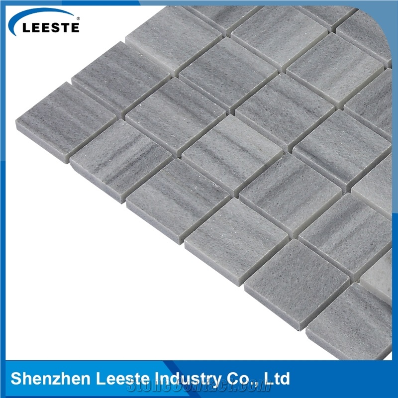 Grey Color Marmara Square Honed Marble Mosaic