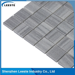 Grey Color Marmara Square Honed Marble Mosaic