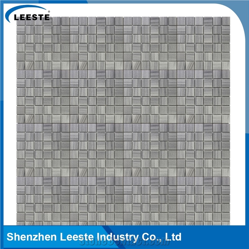 Grey Color Marmara Square Honed Marble Mosaic