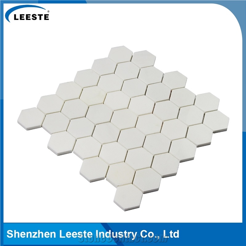 Italian Dolomiti Marble Hexagon 2"X2" Polished Mosaics Tiles