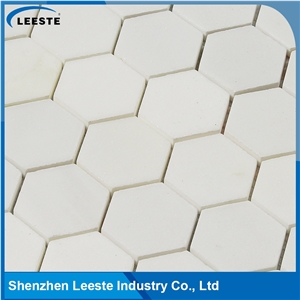 Italian Dolomiti Marble Hexagon 2"X2" Polished Mosaics Tiles
