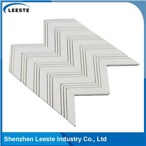 Italian Dolomiti Marble Polished Chevron Marble Mosaics Tiles