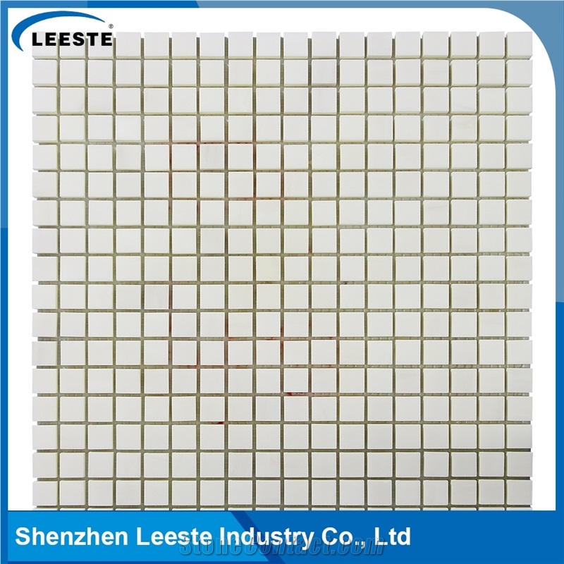 Italian Dolomiti Marble Polished Square 1/2x1/2 Marble Mosaics Tiles