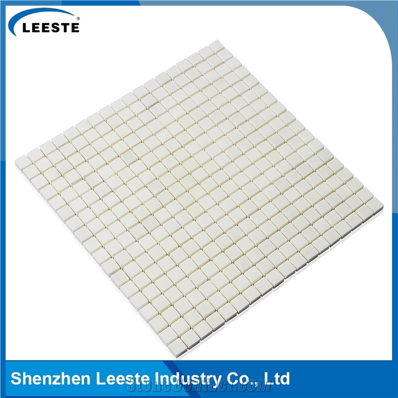 Italian Dolomiti Marble Polished Square 1/2x1/2 Marble Mosaics Tiles