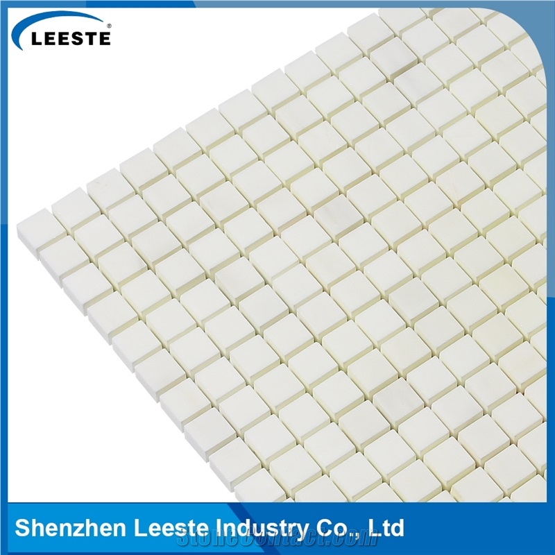 Italian Dolomiti Marble Polished Square 1/2x1/2 Marble Mosaics Tiles