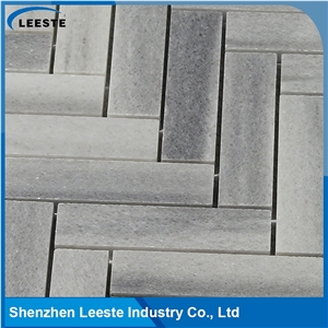Manufacturing Marmara Herringbone Honed Marble Mosaic