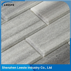 Marmara Equador Bevelled Brick Honed Marble Mosaic