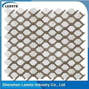 Mix Color Bathroom Knot Marble Mosaic Tile Sheets