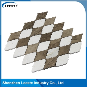 Mix Color Honed Finished Marble Stone Mosaic Artist