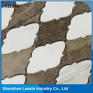 Mix Color Honed Finished Marble Stone Mosaic Artist