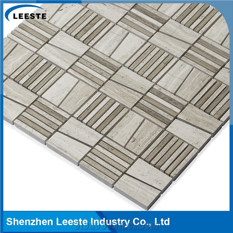 Neoteric Autumn Mix Pattern Hot Sale White Oak Marble Tile
