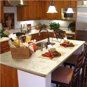Chinese Quartz Stone Countertops Surface for Kitchen