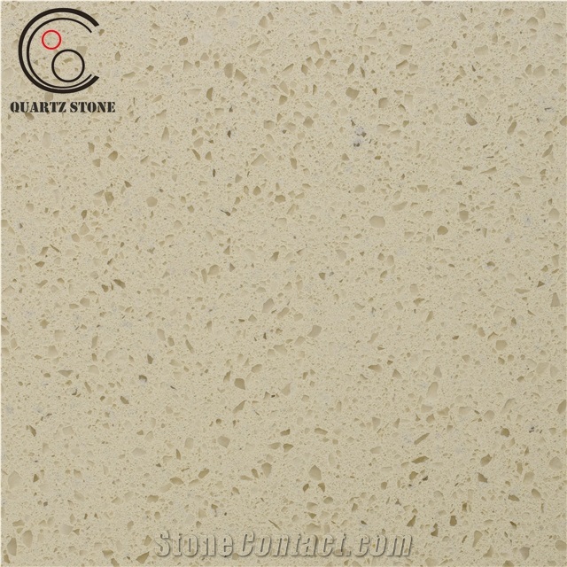 Wholesale Price Beige Color Quartz Crystals Slab