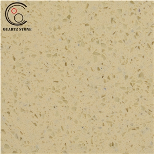 Wholesale Price Beige Color Quartz Crystals Slab