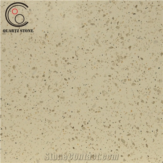 Wholesale Price Beige Color Quartz Crystals Slab