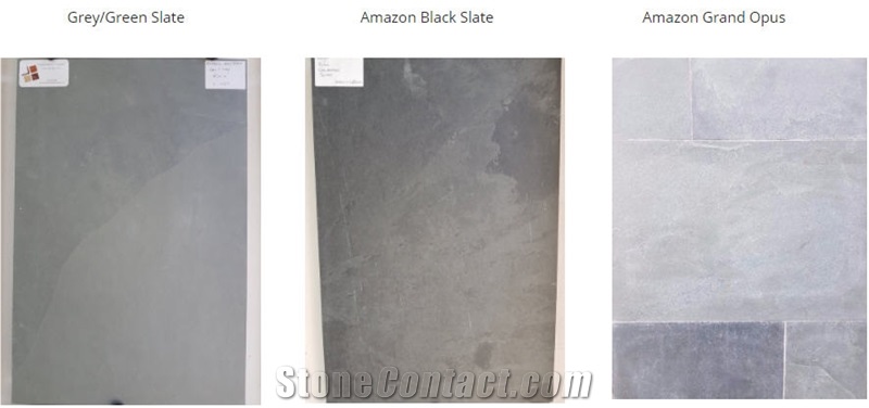 Brazil Grey/Green Slate Tiles