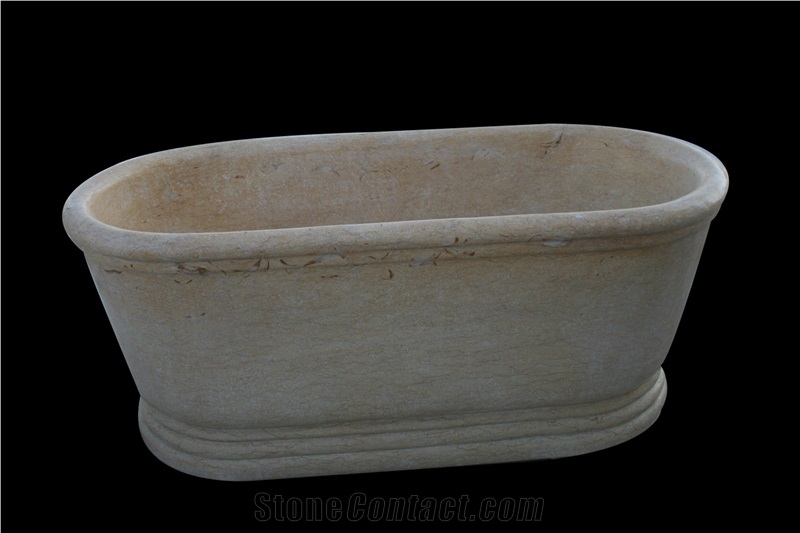 Bathtub Marble Stone Sculpture Handcarved Mantel Surround