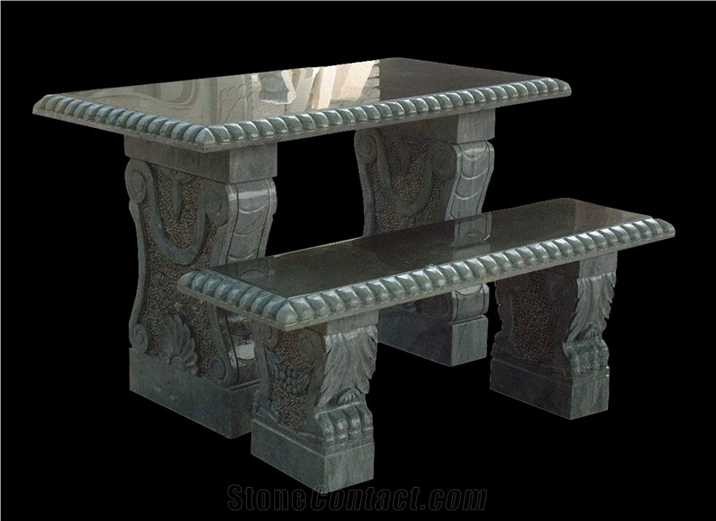 Beige Limestone Handcarved Benches,Beige Limestone Tables