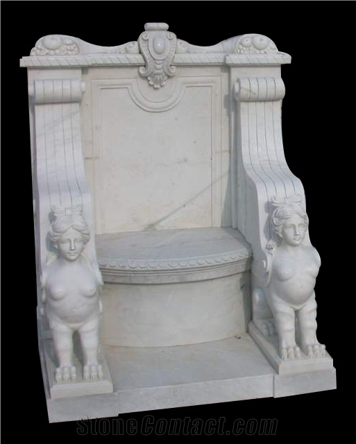 Beige Limestone Handcarved Benches,Beige Limestone Tables