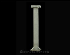 Beige Marble Handcarved Building Column, Western Style Pillars