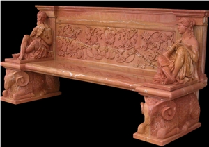 Bench and Table/Stone Outdoor Furniture
