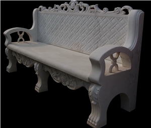 Bench and Table/Stone Outdoor Furniture