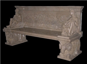 Bench Table Marble Stone Sculpture Handcarved Indoor Outdoor