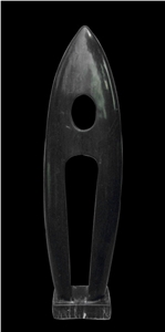 Black Marble Handcarvd Sculptures, Western Abstract Art Sculptures Black Marble Handcarvd Sculptures, Western Abstract Art Sculptures