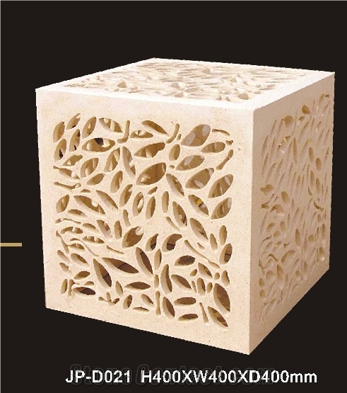 Customized Beige Sandstone Lamps,Sandstone Lanterns