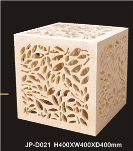 Customized Beige Sandstone Lamps,Sandstone Lanterns