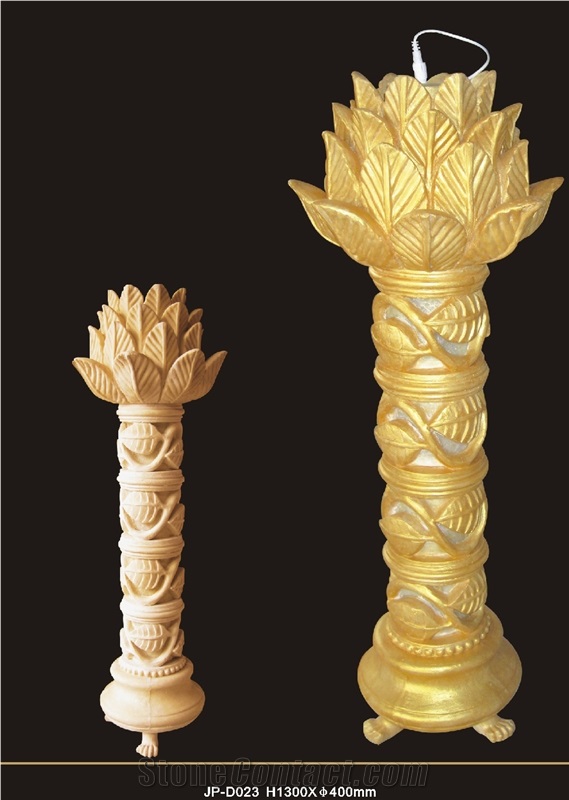 Customized Beige Sandstone Lamps,Sandstone Lanterns