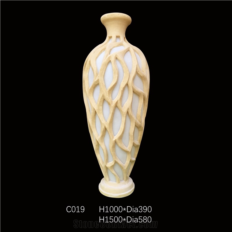 Customized Beige Sandstone Lamps,Sandstone Lanterns