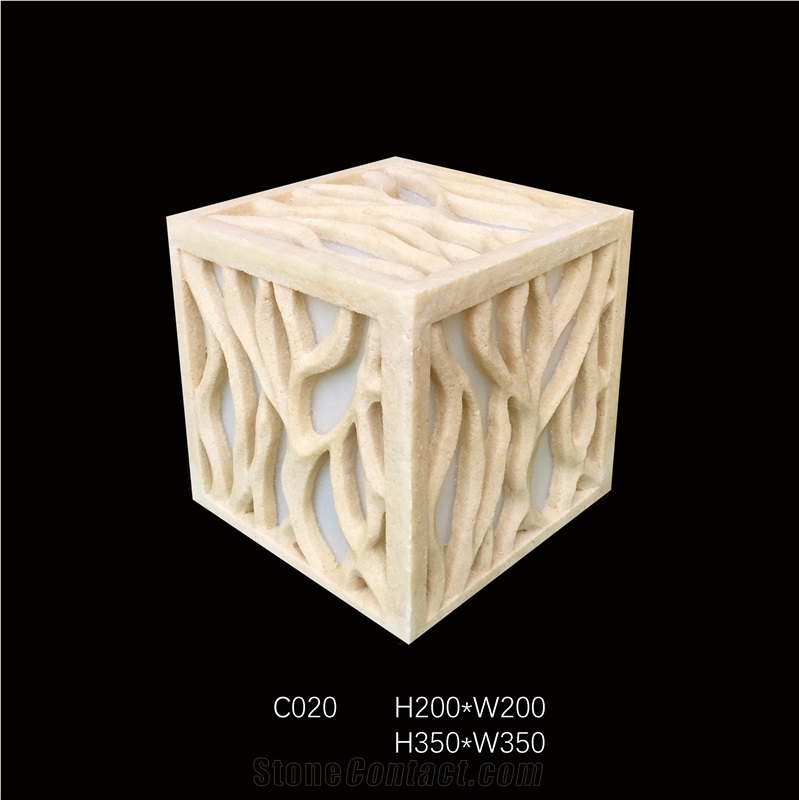 Customized Beige Sandstone Lamps,Sandstone Lanterns