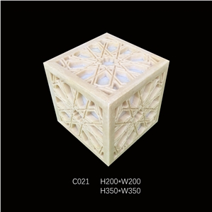 Customized Beige Sandstone Lamps,Sandstone Lanterns