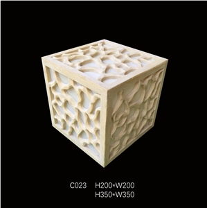 Customized Beige Sandstone Lamps,Sandstone Lanterns