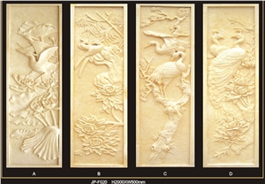 Customized Beige Sandstone Panels Relieves,Sandstone Relief Carving