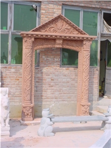 Door Surroundmarble Stone Handcarved Mante Column Marble