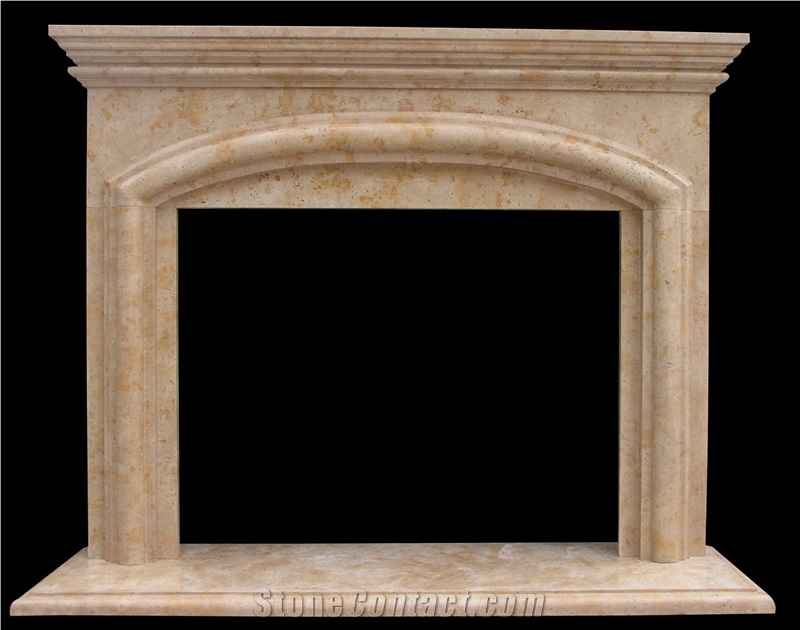 Fireplace Marble Stone Sculpture Handcarved Mantel Indoor Outdoor Mod