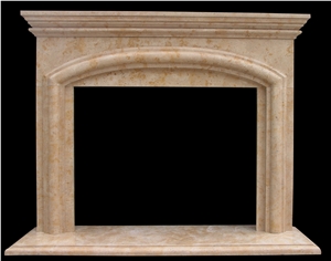 Fireplace Marble Stone Sculpture Handcarved Mantel Indoor Outdoor Mod