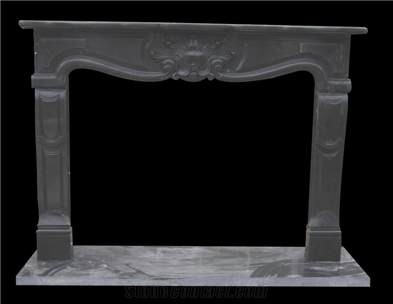 Fireplace Marble Stone Sculpture Handcarved Mantel Indoor Outdoor Mod