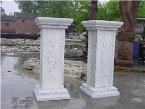 Flower Table Bench Vase Marble Stone Fireplace Sculpture Handcarved
