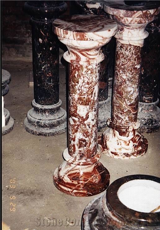 Flower Table Bench Vase Marble Stone Fireplace Sculpture Handcarved