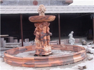 Fountain Marble Stone Waterfall Handcarved Sculpture
