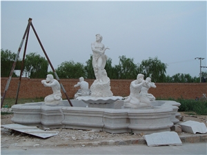 Fountain Marble Stone Waterfall Handcarved Sculpture