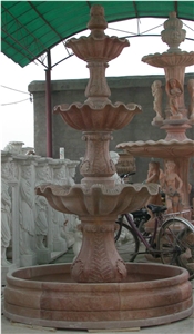 Fountain Marble Stone Waterfall Handcarved Sculpture