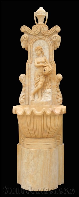 Fountain Marble Stone Waterfall Handcarved Sculpture
