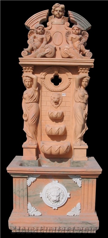 Fountain Marble Stone Waterfall Handcarved Sculpture